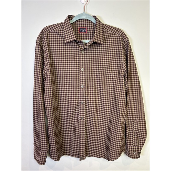UNTUCKit Other - Untuckit Men's XL Wrinkle Free Button-Up Shirt Green Purple Check Cotton